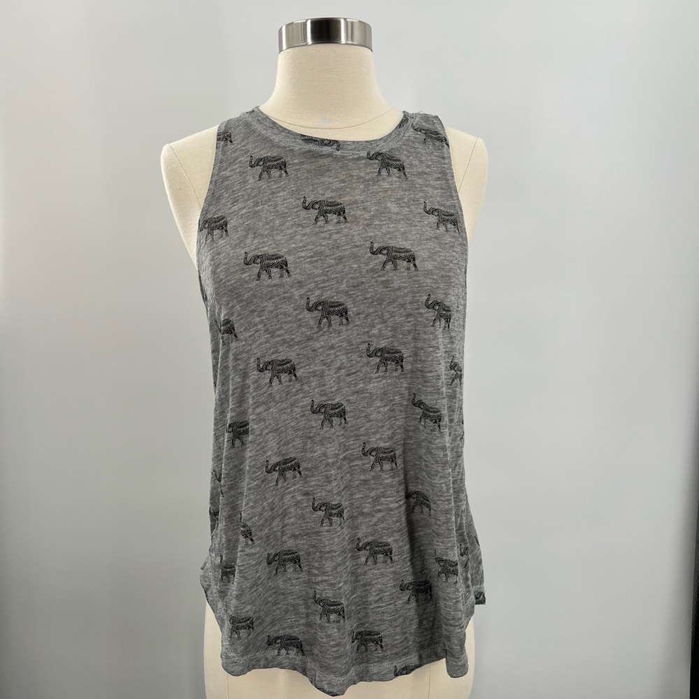 Fifth Sun Elephant Print Tank Top Ladies Small